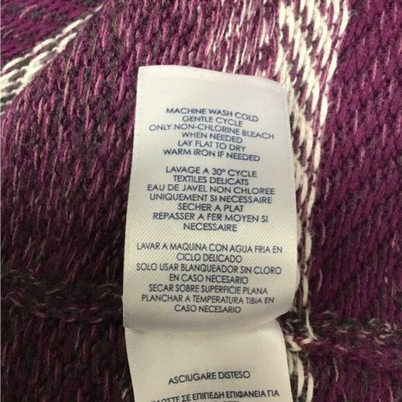 Chaps Women’s 3/4 Sleeve Boat Neck Pullover Knit Sweater, Berry, size L - Picture 8 of 10